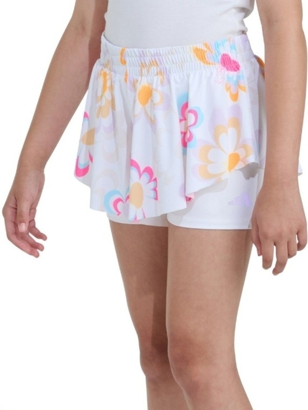 Girls' Adidas Elastic Waitband Floral Gymnastic Skort NWOT Size Medium 10/12